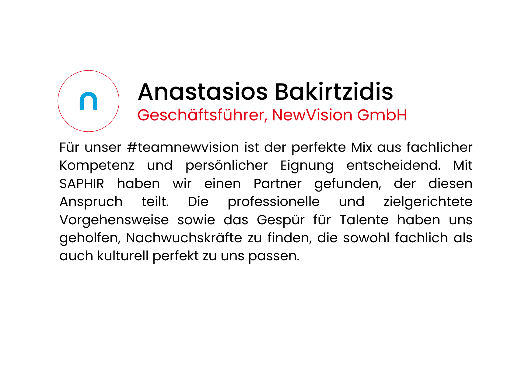 NewVision Anastasios Bakirtzidis